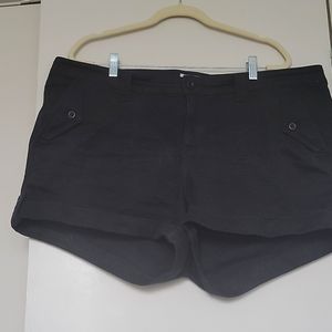 Black military shorts
